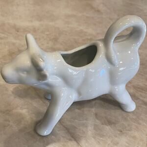 White porcelain ceramic cow creamer